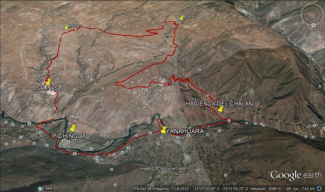 Ride map Salt pans + moray